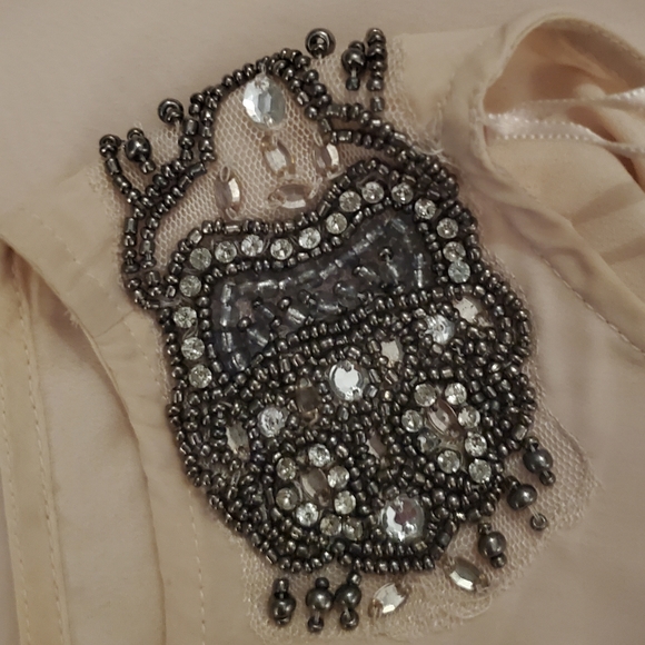 Zara Trafaluc Embellished Light Pink Dress - Picture 4 of 4